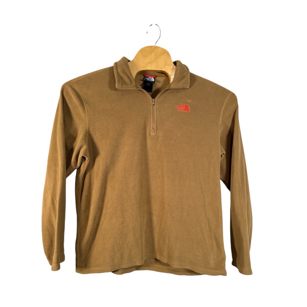 The North Face Men's Brown Half Zip Fleece Pullover Size Large